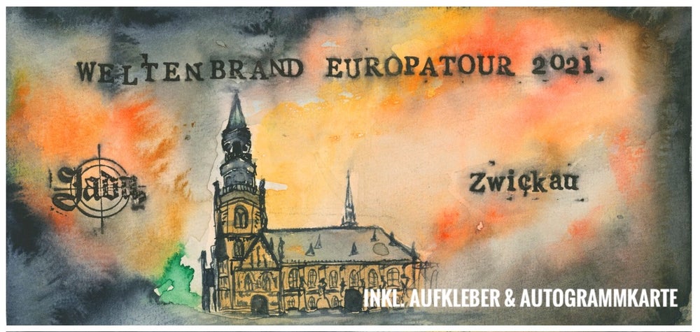 FELDZUG ZWICKAU - Ограниченный художественный билет - Европейский тур World Fire 2021